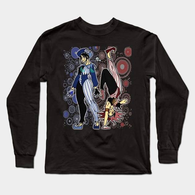 Twin Jesters Long Sleeve T-Shirt by TeeJay93